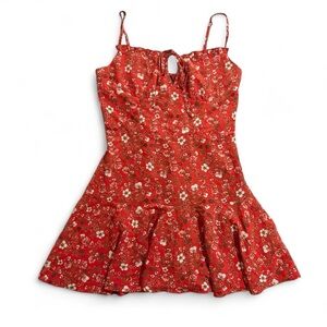 Forever 21 Red Floral Mini Dress